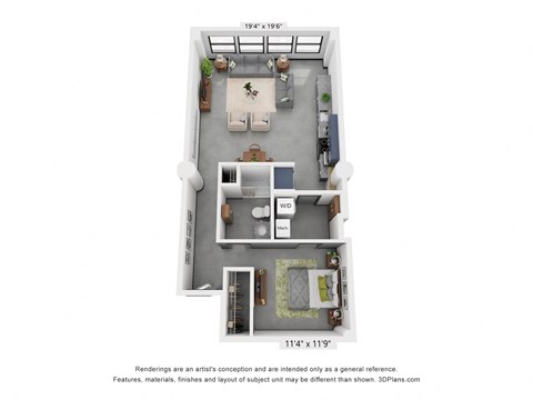 Lofts at the Mac One Bedroom Dawson